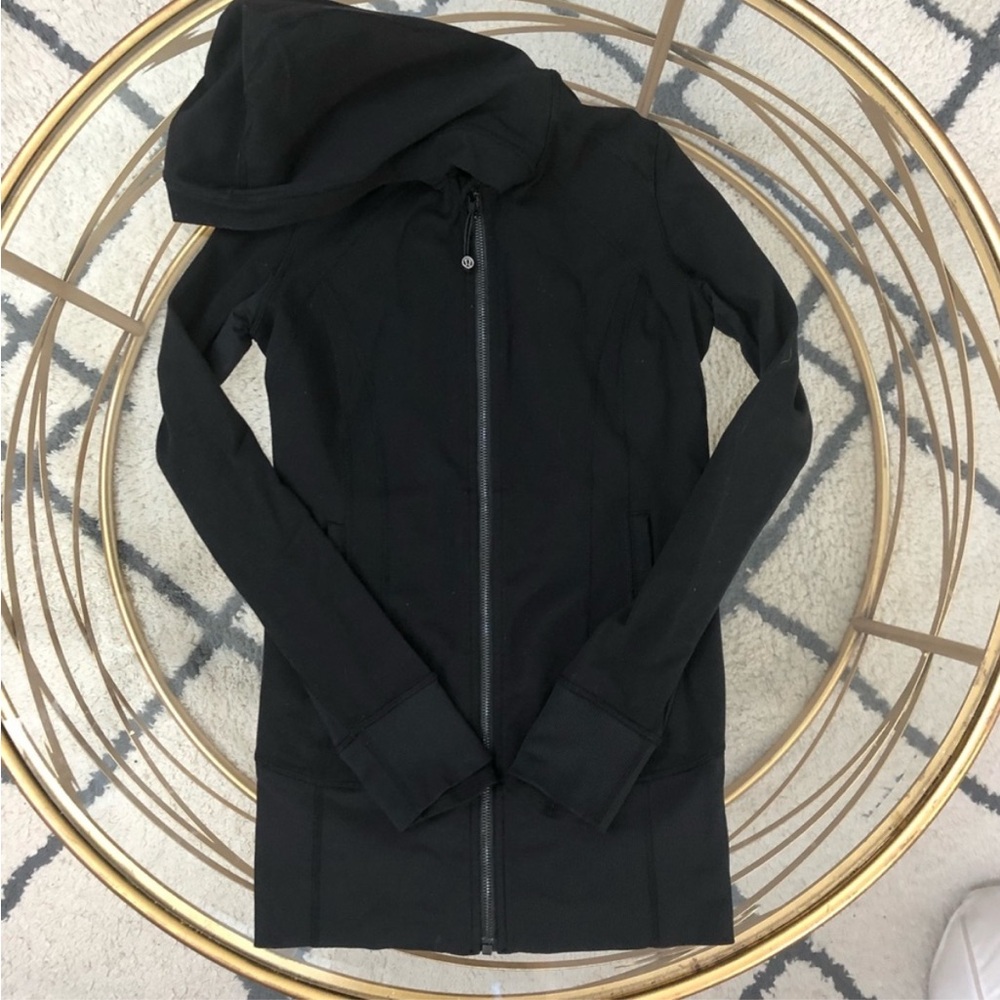 Lululemon athletic jacket with hood.. Size 4